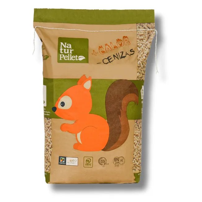 Pellet Naturpellet ENplus A1 – 10 Palets (770 sacos de 15 kg, 11.550 kg)
